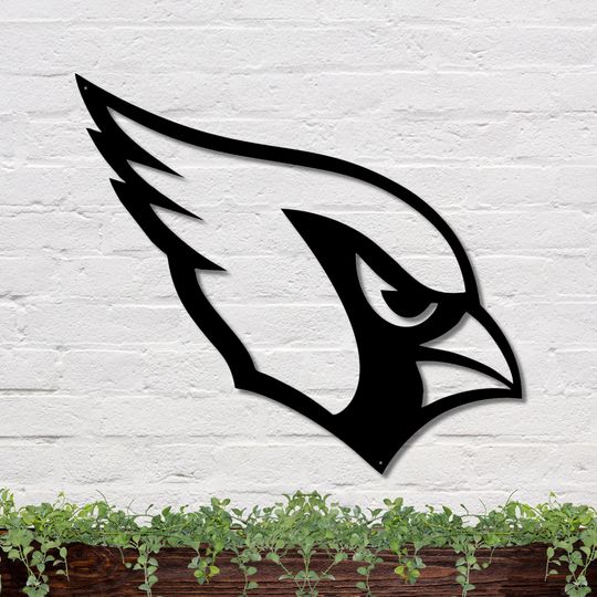 Discover Cardinal Head Sign | Cardinals Football Sign | Cardinal head Wall Art | Cardinals Wall Art | Football Sign | Sport Sign