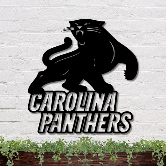 Carolina Panthers Sign, Panthers Sign, Carolina Panthers Football Sign, Caroline Panthers Fan Gift, Panthers Mancave Sign, football Mancave Sign