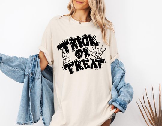 Halloween Trick or Treat Shirt, Halloween Gift, Halloween Shirt Kids