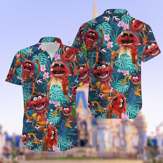Discover Halloween Animal Muppet Hawaiian Shirt, The Muppet Hawaii Shirt, Funny Animal Shirt, Animal Tropical Shirt, Shirt For Men, Tropical Tee