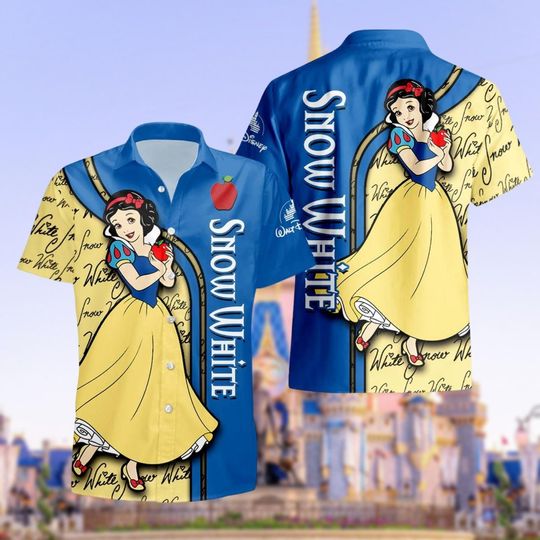 Discover Snow White Hawaiian Shirt, Snow White Button Shirt, Disney Princess Shirt, Disney Girls Trip, Snow White Women Shirt, Gift For Her