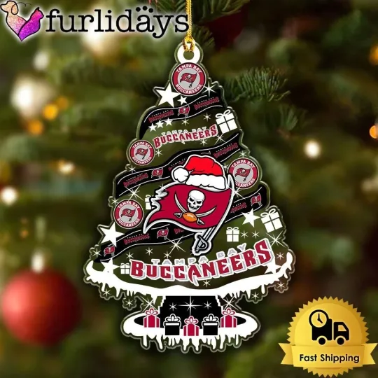 Tampa Bay Football Team Buccaneers Christmas Ornament Gift Decor
