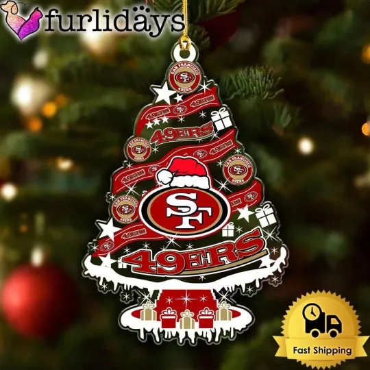 San Francisco Football Team 49ers Christmas Ornament Gift Decor