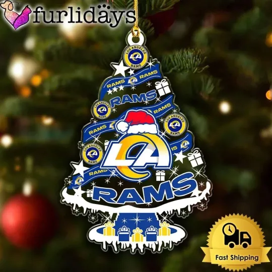 Discover Personalized Los Angeles Football Team Rams Christmas Ornament Gift Decor
