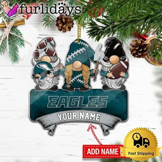 Discover Personalized Philadelphia Football Team Eagles Christmas Ornament Gift Decor