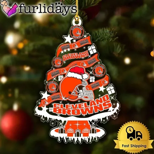 Discover Personalized Cleveland Football Team Browns Christmas Ornament Gift Decor