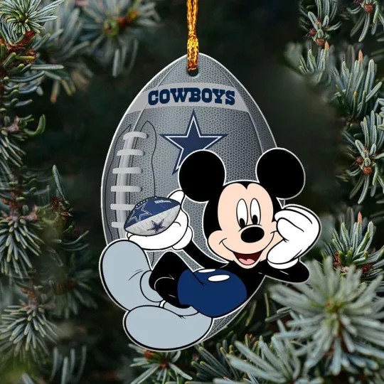 Personalized Dallas Football Team Cowboys Christmas Ornament Gift Decor