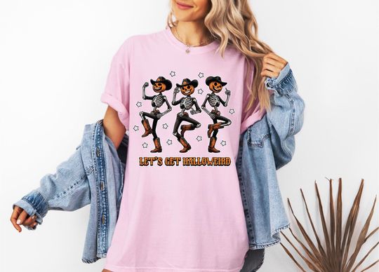 Discover Lets Get Halloweird Sweatshirt, Dancing Skeleton Tee