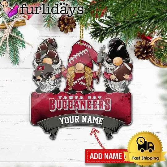 Personalized Tampa Bay Football Team Buccaneers Christmas Ornament Gift Decor