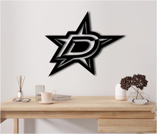Dallas Stars, Metal Sign, Sports Team Sign, NHL, Hockey Team, Dallas Metal Sign, Home Design, Metal Wall Art, Wall Decor