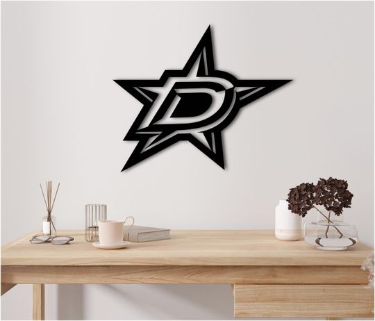 Dallas Stars, Metal Sign, Sports Team Sign, NHL, Hockey Team, Dallas Metal Sign, Home Design, Metal Wall Art, Wall Decor