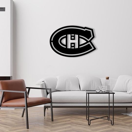 Montreal Canadiens, Metal Sign, Hockey, Sports Team Sign, NHL, Hockey Team, Home Design, Metal Wall Art, Wall Decor