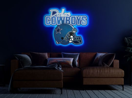 Dallas Cowboys Neon Sign LED Light Football Sports Decor