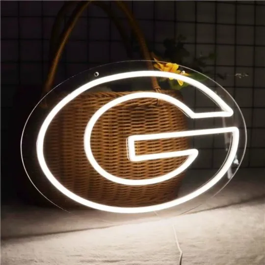 Green Bay Packers Football Neon Sign for Home Bar, Pub, and Party LED Light