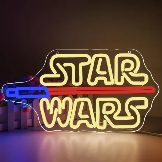 Discover Wars Neon Sign for Wall Decor, LED Light, Gaming, Movie, Electric Sign