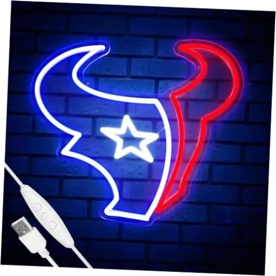 Discover Football Team Neon Sign