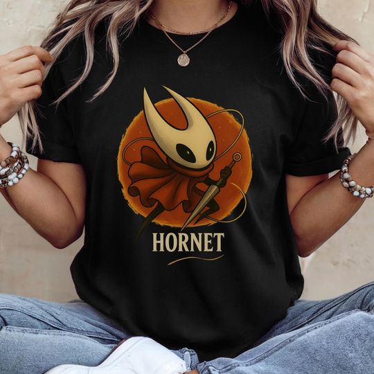 Hollow Knight Silksong Shirt: Gothic Gamer Hornet Tee