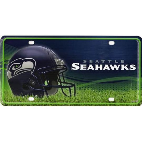 Discover Seattle Seahawks Football Sports Personalized Custom License Vanity Plate Free Engraved Auto Car Tag Vehicle Custom Designed, Great Gift