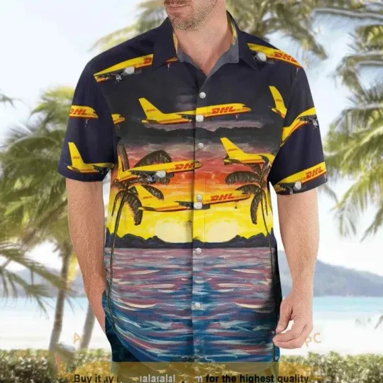 DHL Air Boeing 757-236 Hawaiian Shirt
