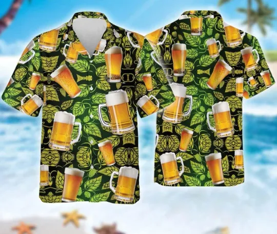 Discover Craft Beer Hawaiian Shirt for Men, Button Down Summer Apparel