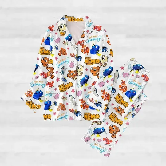 Halloween Finding Nemo Pajamas Set, Disney Finding Nemo Pajamas, Magic Kingdom Shirt, Disney Trip Pajamas, Gift For Fan