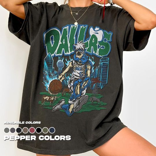 Discover Dallas Basketball Tee - Unisex Vintage Style, Sports Fan Apparel, Game Day T-Shirt, Dallas Mavs Merchandise