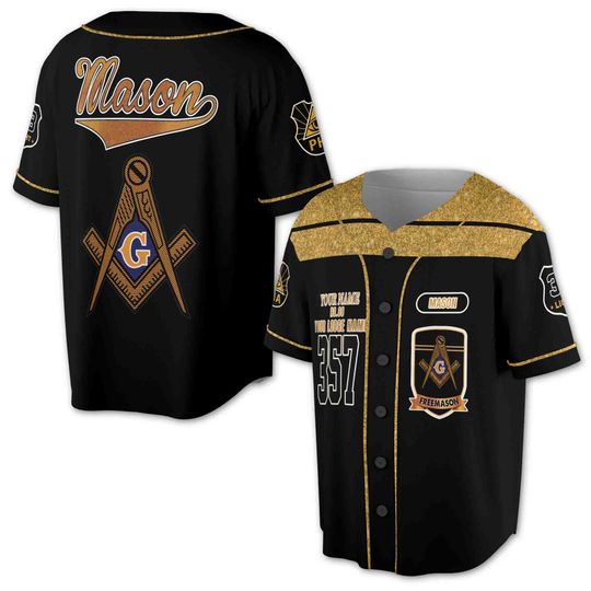 Discover Personalized Masonic Lodge Name & Number 357 3D Baseball Jersey