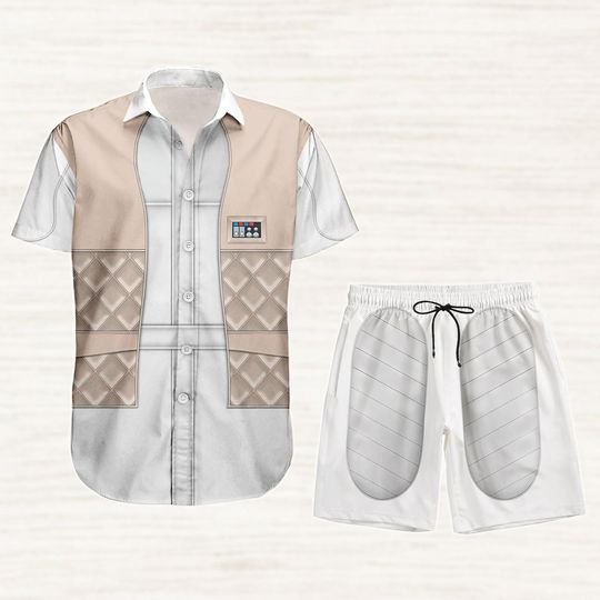 Leia Organa Cosplay Button Shirt, Star Wars Character Hawaiian Shirt, Galaxy's Edge Shorts Men, Leia Princess Costume Shirt For Women