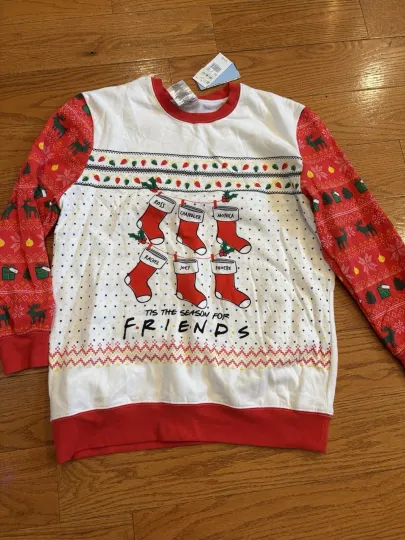 Friends Christmas Holiday Ugly Crew Neck Sweater