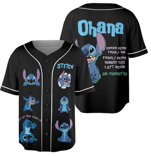 Discover Custom Lilo and Stitch Stitch Baseball Jersey