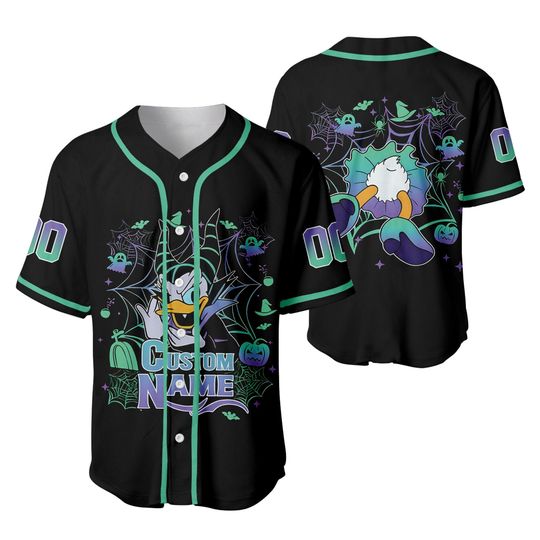 Discover Custom Disney Daisy Duck Halloween Baseball Jersey