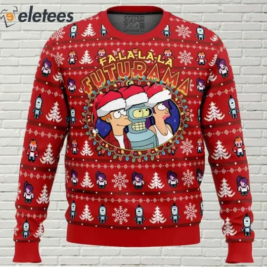 Futurama Ugly Christmas Sweater QQ9VHR3P