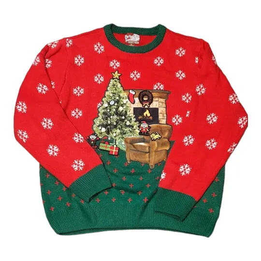 Ugly Sweater Christmas Party  December 25th  Unisex XL Interchangable  Figures