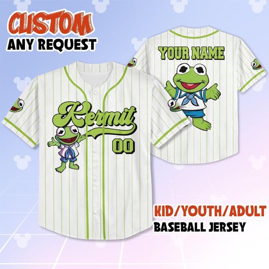 Discover Baby K the frog Jersey Shirt, Disney Muppets Babie Baseball Jersey