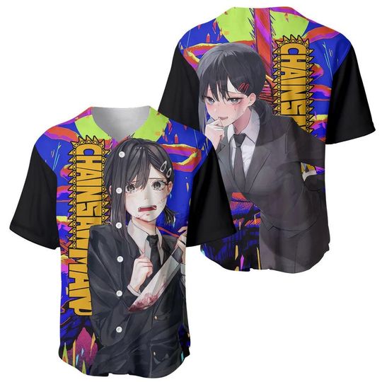 Makima Baseball Jersey Chainsaw
