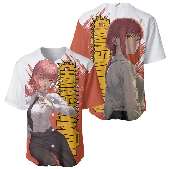 Makima Baseball Jersey Chainsaw