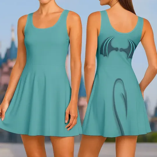 Discover Halloween Panic Hercules Costume Skater Dress, Disney Villains Hercules Costume, Hercules Pain Panic Dress