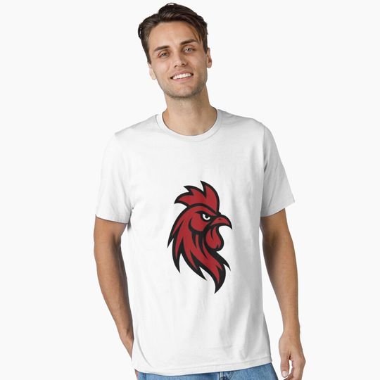 Discover Minimalist Fierce Gamecock Rooster Essential T-Shirt, Gift for Fan