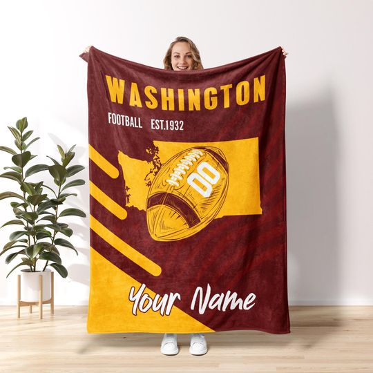 Discover Washington Football Personalized Blanket,Washington Blanket Commander Blanket,Washington Fan Gift,Washington Fans Gift FB27