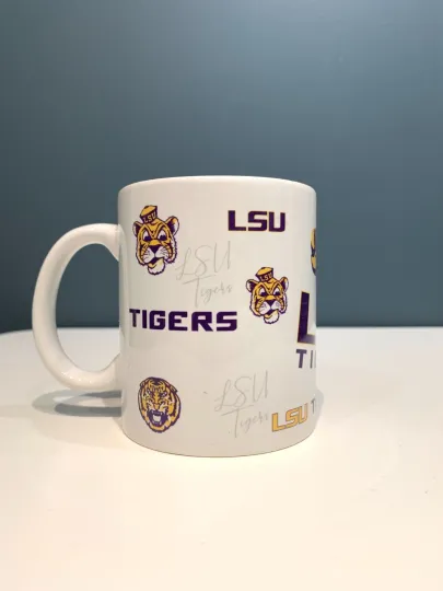Discover NCAA Team Logo LSU Tigers football Cup Coffee Mug 13oz