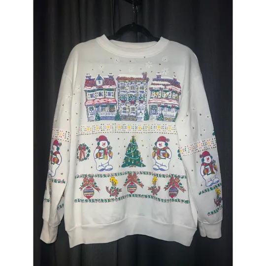 Discover Ugly Christmas Sweater Xmas Size Large Vintage