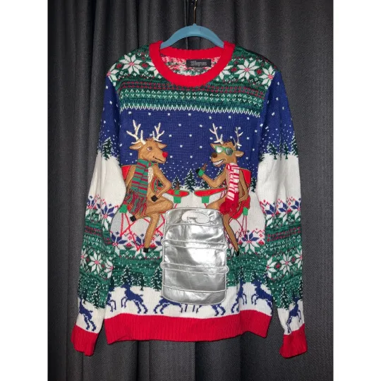Discover Ugly Christmas Sweater Xmas Size Medium Beer