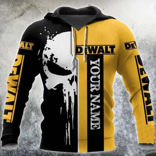 Personalized Dewalt Beautiful Punisher Tools  Hoodie, Gift For Fan