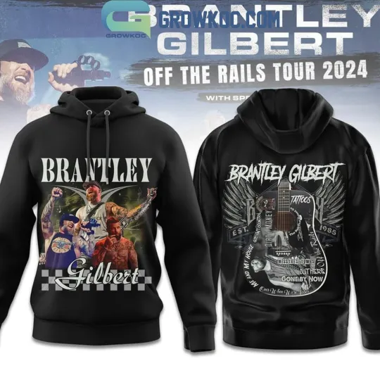 Discover Brantley Gilbert Off The Rails Tour 2024  Hoodie, Gift For Fan