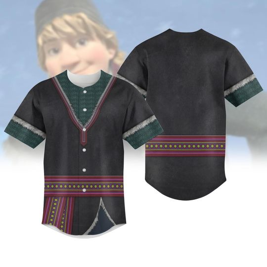 Discover Halloween Kristoff Costume Baseball Jersey, Frozen Cosplay Jersey Shirt, Disney Halloween Shirt, Disney Trip Frozen Outfit