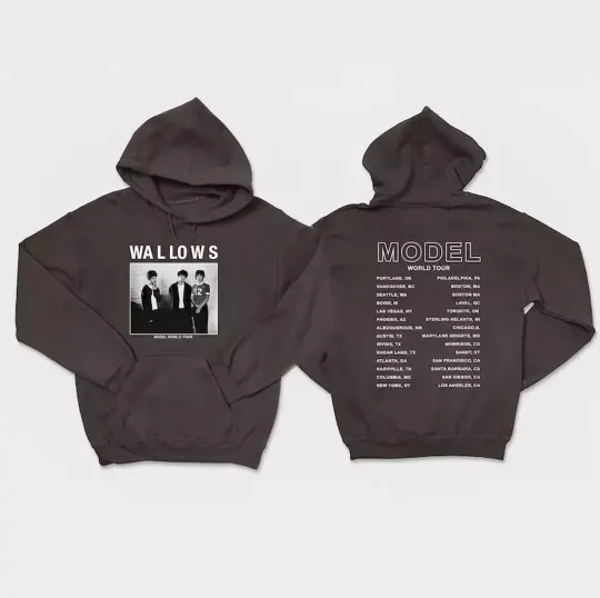 Discover Wallows Model Tour 2024 Double Sided Hoodie - Fan Gift
