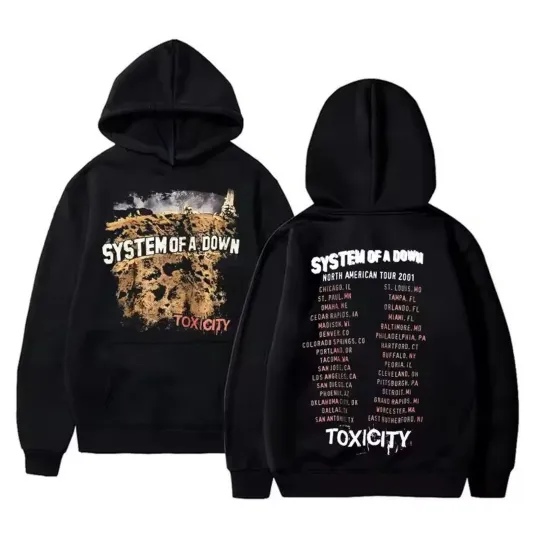 SYSTEM OF DOWN Toxicity Tour Hoodie Unisex