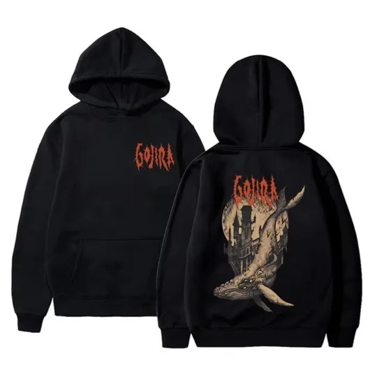 Discover Gojira From Mars to Sirius Flying Whales Hoodie Double-Sided