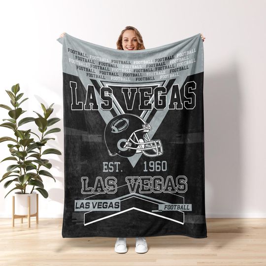 Las Vegas Football Blanket,Retro Las Vegas Football Blanket,Las Vegas Football Christmas Raider Fans Gift,Sunday Football FC14