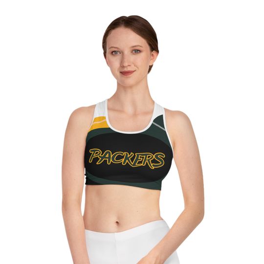 Green Bay Vibrant Color Block Sports Bra for Active Lifestyle | Fitness Apparel, Workout Gear, Gym Top, Yoga Tank, Running Bra